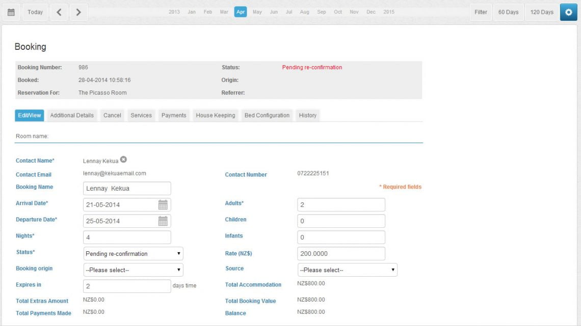 ResBook booking