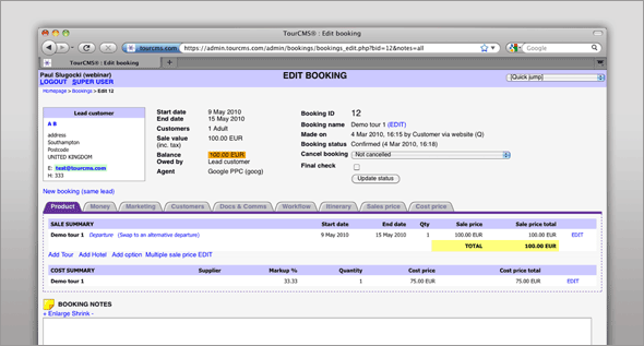 Booking Engine choices for an SME Tourism Business