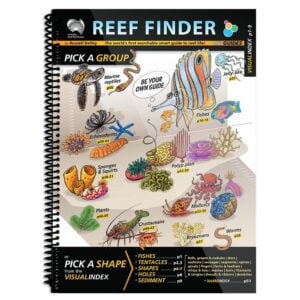 The world’s first searchable smartguide to reef life. With the Reef Finder (A4 paper edition) you can identify anything by choosing what it looks like! An easy-to-use primer that de-mystifies the blizzard of